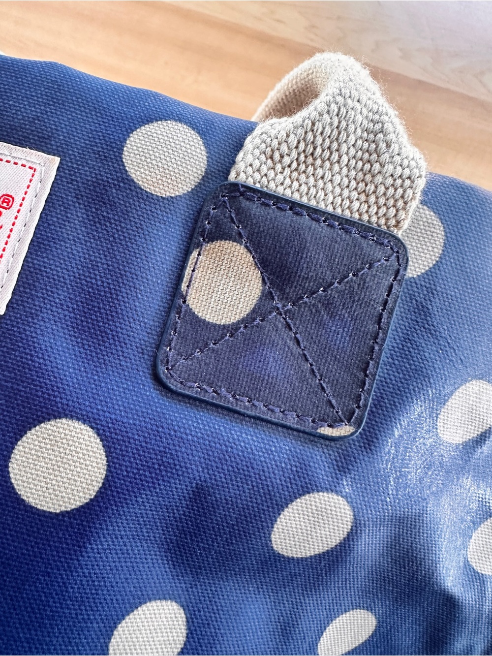 Cath Kidston Navy and Cream Polka Dot Tote - Picture 14 of 14